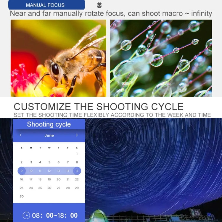 4K Time-Lapse Camera Microlight Full Color Night Vision Security Recording Construction Site Time-Lapse Camera, TL3000 4K Time-Lapse Camera Microlight Full Color Night Vision Security Recording Construction Site Time-Lapse Camera, TL3000